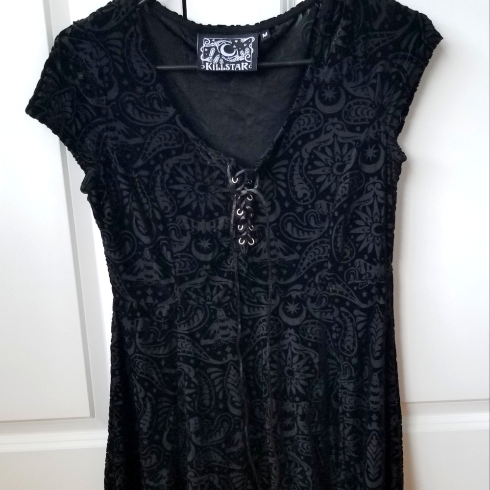 Killstar velvet skater dress size m